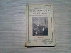 LUCRARI PRACTICE LA FIZICA SI CHIMIE - D. Buttescu - 1936, 312 p. foto