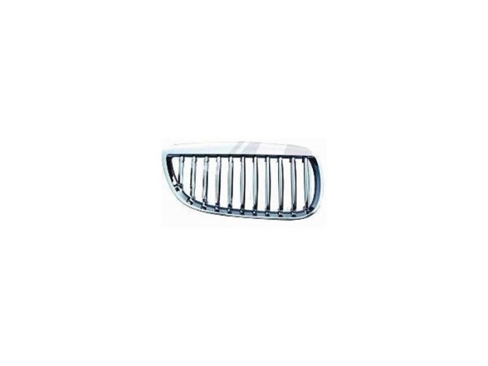 Grila radiator Bmw Seria 3 (E92/93) Coupe/Cabrio, 09.2006-03.2010, dreapta, crom/negru, 51137157276, 204105-2