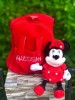 Ghiozdan Plus Personalizat Minnie Mouse, TOY World Int., 30cm, Nume Copil, Papetarie Birotica, Fete