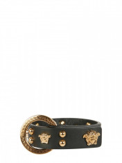 Bratara barbat VERSACE MEDUSA STUD LEATHER BRACELET DG08456 DMTN1B00V foto