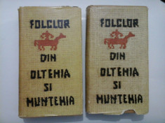 FOLCLOR DIN OLTENIA SI MUNTENIA (2 Volume) - 1967 foto