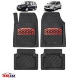 Covorase Auto Tip Tava TEAMCAR&reg; Compatibile Dacia Sandero, Red, Cauciuc
