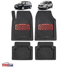Covorase Auto Tip Tava TEAMCAR&reg; Compatibile Dacia Sandero, Red