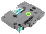Bandă Verde 12mm x 8m cu Caracter Negru TZE-731