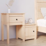 Cumpara ieftin Noptieră, 79,5x38x65,5 cm, lemn masiv de pin