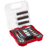 Einhell L-CASE - Set capete de insurubare si chei tubulare mixte 37 bucati