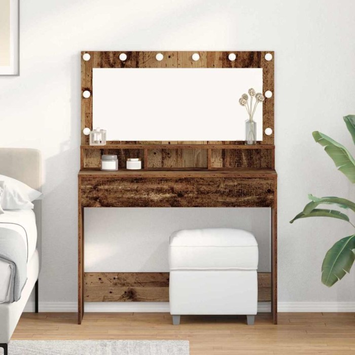 Masă de toaletă Lemn vechi 100 x 41 x 135 cm Lemn compozit