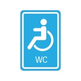 Indicator WC pentru persoane cu dizabilități