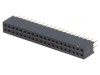Soclu Pini Mamă 40 Drept 1,27mm THT 2x20 1A 30m&Omega;
