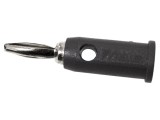 Mufă Banană 4mm 5A 2.5kVDC Neagră