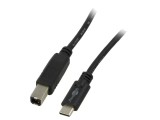Cablu High Speed Goobay USB 2.0 USB B - USB C 1m Negru 67985