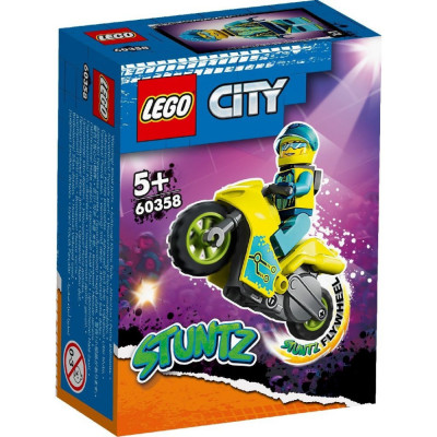 LEGO CITY STUNTZ MOTOCICLETA DE CASCADORIE CIBERNETICA 60358 foto