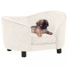 Gossi canapea pentru caini, crem, 69x49x40 cm, plus