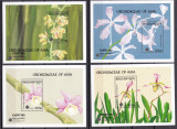 Bhutan 1990 flori orhidee MI bl.249-260 ( 12 colite) MNH, Nestampilat