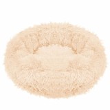 Pat Sersimo pentru caini si pisici, cu husa detasabila, crem, diametru 40cm Household NewTrend