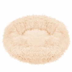 Pat Sersimo pentru caini si pisici, cu husa detasabila, crem, diametru 80cm Household NewTrend