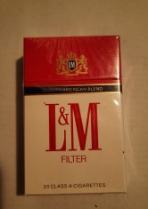 Pachet plin tigari LM anii 1990 foto