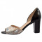 Pantofi dama, din piele naturala, marca Caprice, 28306-15-03, negru 40