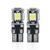 Set 2 x Becuri auto, 5 LED SMD, T10, 10W