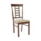 Cumpara ieftin Scaun dining lemn nuc textil bej Oleg 45x48x95 cm