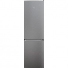 Combina frigorifica Hotpoint HAFC9 TI32SX, 367 l, Clasa E, Raft sticle, Total No Frost, H 202.7 cm, Inox