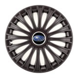 Set 4 Capace Roti, potrivite jantelor de R14, pentru Subaru, model dino Negru