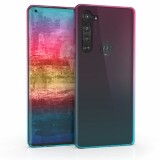 Husa pentru Motorola Edge, Silicon, Roz, 52364.02, Carcasa, Kwmobile