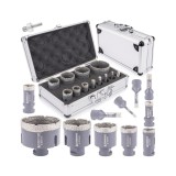 Set 12 piese freze diamantate si adaptor M14/HEX, Powermat