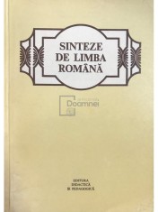 Theodor Hristea - Sinteze de limba romana (Editia: 1981) foto