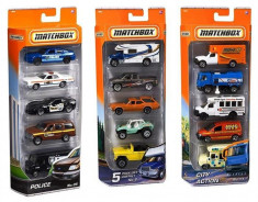 Jucarie Matchbox Vehicles Set Of 5 (Aleatoriu) foto