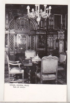 bnk cp Sinaia - Muzeul Peles - Sala de consiliu - necirculata foto