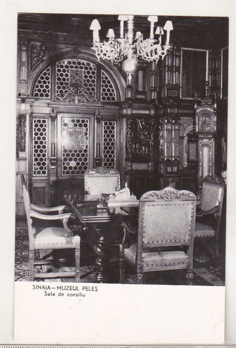 bnk cp Sinaia - Muzeul Peles - Sala de consiliu - necirculata