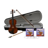 Set vioara clasica din lemn 1/8, doua arcusuri si doua seturi corzi, DEPOX&reg;, toc inclus