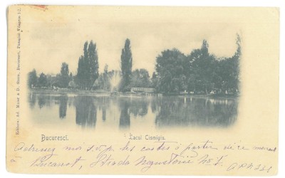 4134 - BUCURESTI, Cismigiu Park, Litho, Romania - old postcard - used - 1901 foto