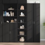 VidaXL Dulap &icirc;nalt, negru, 45x41x185 cm, lemn prelucrat
