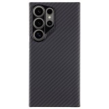 Husa telefon tactical magforce aramid pentru samsung galaxy s24 ultra, fibra aramida, 0.8 mm, compatibila magsafe, negru