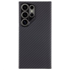 Husa telefon tactical magforce aramid pentru samsung galaxy s24 ultra, fibra aramida, 0.8 mm, compatibila magsafe, negru