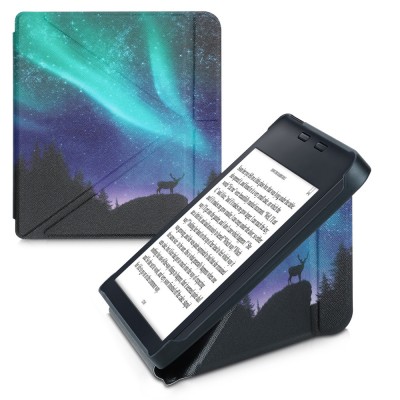 Husa pentru Kobo Libra 2, Piele ecologica, Multicolor, kwmobile, 56577.07 foto