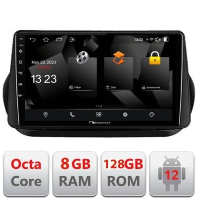 Navigatie Peugeot Bipper, Citroen Nemo, Fiat Qubo 2008-2017 Android radio gps internet quad core 8+128 carplay android auto v1 CarStore Technology foto
