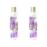 Set 2x Sampon Pantene Pro-V Miracles Silky &amp;amp; Glowing, fara sulfati, 225 ml
