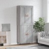 VidaXL Dulap &icirc;nalt, gri sonoma, 69,5x34x180 cm, lemn compozit