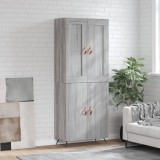 vidaXL Dulap &icirc;nalt, gri sonoma, 69,5x34x180 cm, lemn compozit