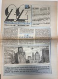 Revista 22 nr. 42, 2 noiembrie 1990, 16 pagini, format 42 x 30 cm, limba romana, coperti brosate