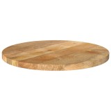 vidaXL Blat de masă rotund, &Oslash; 40x2,5 cm, lemn masiv de mango brut