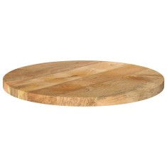 Blat de masa rotund, &amp;Oslash; 40x2,5 cm, lemn masiv de mango brut foto