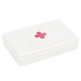 Cutie patrata pentru organizare medicamente, vitamine sau suplimente, Pufo Medicine, 9 cm