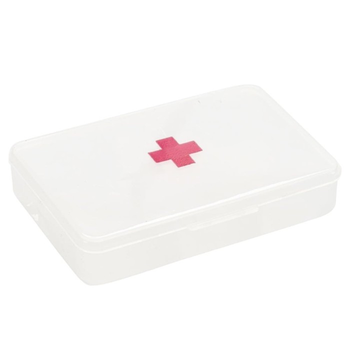 Cutie patrata pentru organizare medicamente, vitamine sau suplimente, Pufo Medicine, 9 cm