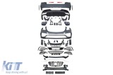 Pachet de tuning tip GLE63 potrivit pentru Mercedes GLE Coupe C292 2016-2019 cu bara spate Performance AutoTuning