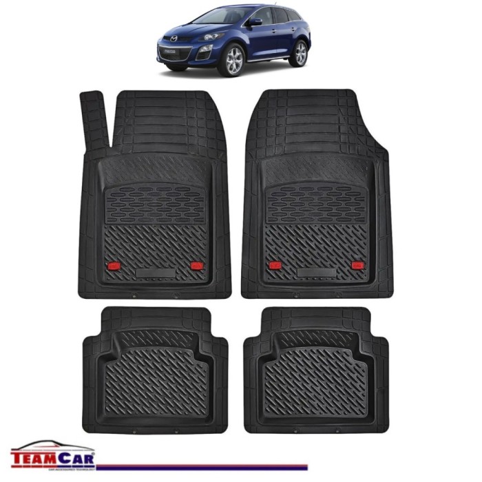 Covorase Auto TeamCar&reg; Tip Tavita Compatibile Mazda CX-7 Generatia I (2006&ndash;2012) Negru Material Rezistent