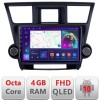 Navigatie Toyota Highlander 2007-2013 Android Ecran QLED octa core 4+64 carplay android auto KIT-highlander+EDT-E310V3 CarStore Technology